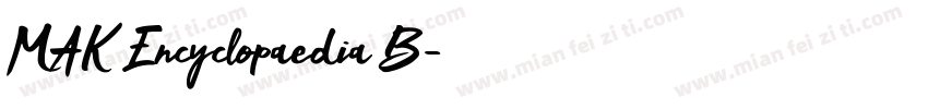 MAK Encyclopaedia B字体转换